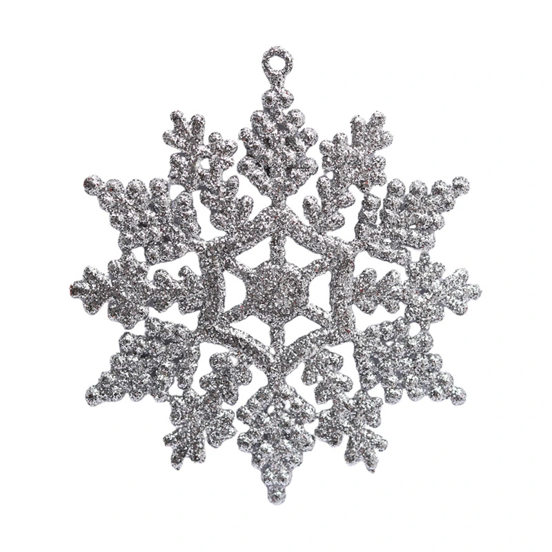 Glitter Snowflake Ornament Hanging Christmas Tree Decorations