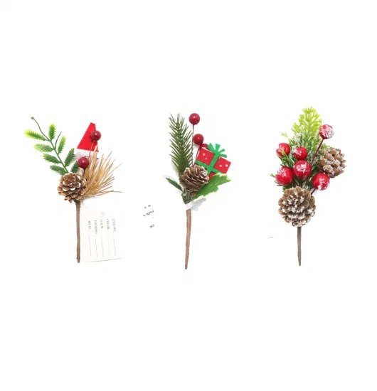 Heißschaum-Cranberry-Kunstblumen-Weihnachtsbaum-Dekoration, Stecklinge